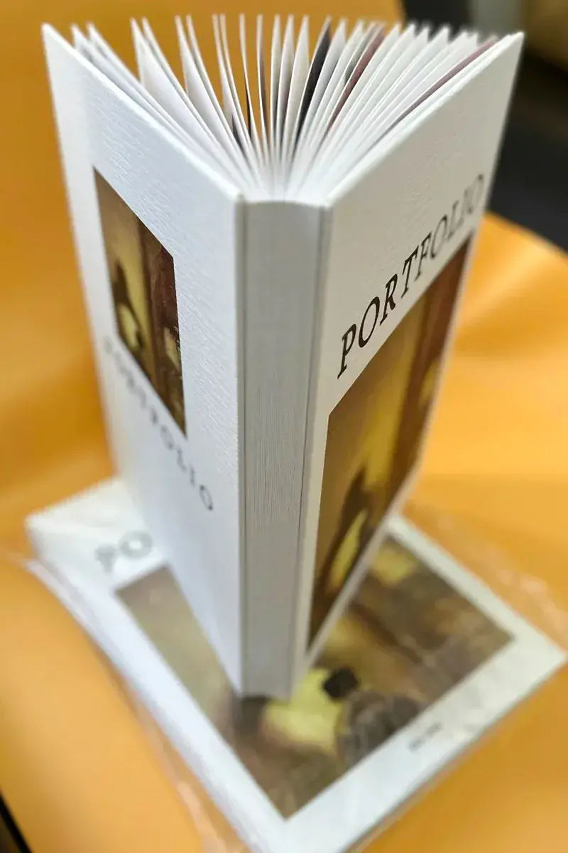 专业作品集画册封面与书脊立体设计